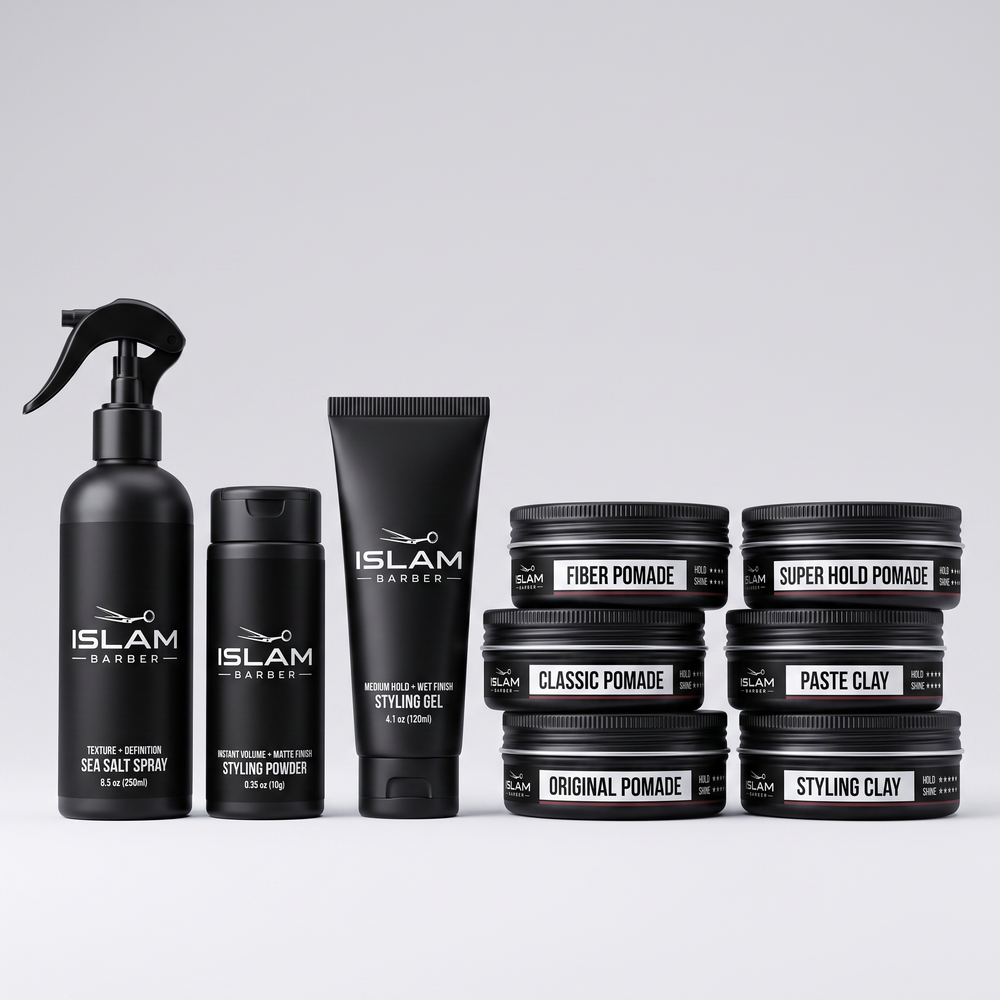 Complete Hair Styling Collection — Clays, Pomades, Powders + Sea Salt Spray